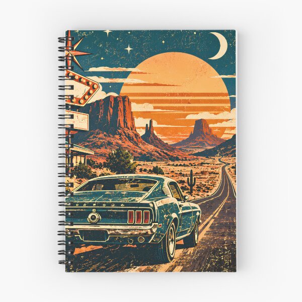 Item preview, Desert Road Trip Retro Travel Graphic designed and sold by Xuni Studio.