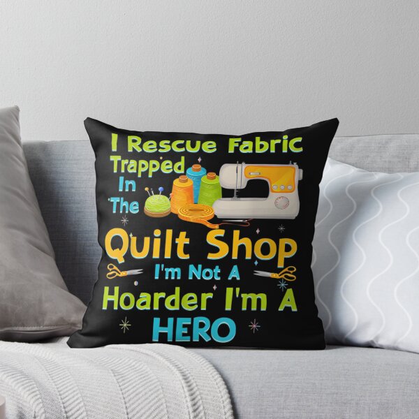 Item preview, I Rescue Fabric Trapped Quilt Shop Funny Hero Gift for Quilters and Sewing Lovers designed and sold by ajson21.