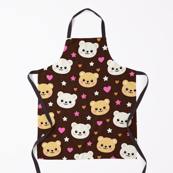 Item preview, Kawaii Teddy Bear Hearts & Stars Pattern – Cute Cozy Bear Design designed and sold by IMuDesigner.