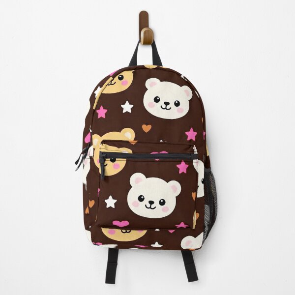 Item preview, Kawaii Teddy Bear Hearts & Stars Pattern – Cute Cozy Bear Design designed and sold by IMuDesigner.