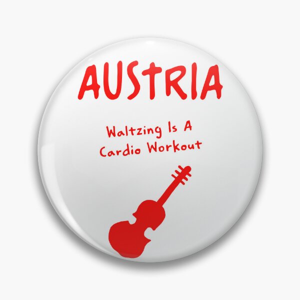 Item preview, Austria Violin Print – Waltzing Is A Cardio Workout, Funny Design designed and sold by MarkedArtPrints.