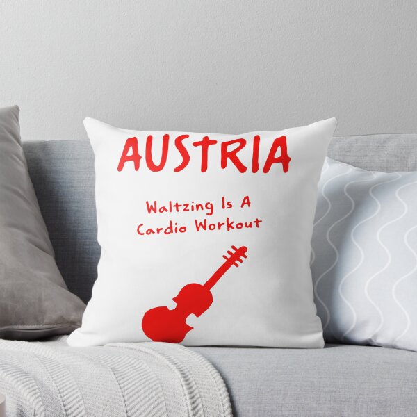 Item preview, Austria Violin Print – Waltzing Is A Cardio Workout, Funny Design designed and sold by MarkedArtPrints.