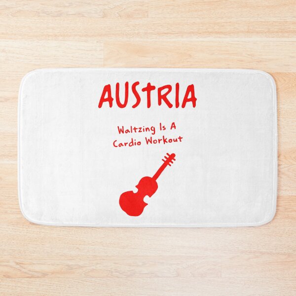 Item preview, Austria Violin Print – Waltzing Is A Cardio Workout, Funny Design designed and sold by MarkedArtPrints.