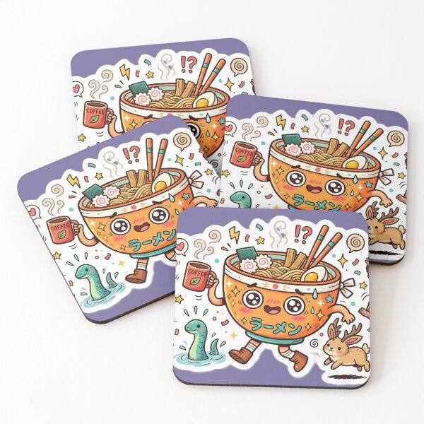 Item preview, Kawaii Cryptid Chaos Ramen Sticker designed and sold by Fort Chiswell Trading Company.