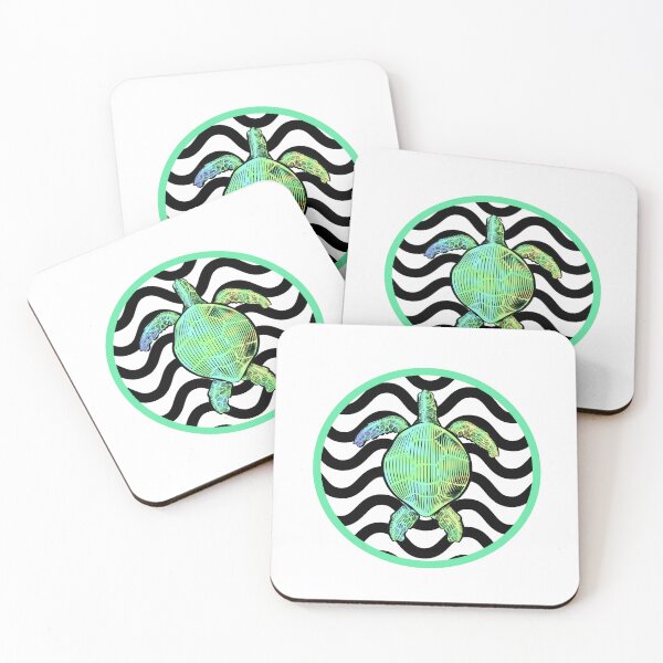 Item preview, Arte de tortugas marinas verdes designed and sold by Sartoris Art.