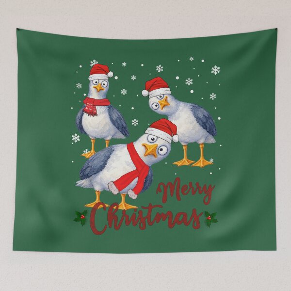 Item preview, Merry Christmas Seagulls Funny Christmases Bird xmas australia christmas Gift Men Woman Kids. designed and sold by Amelia ART G.