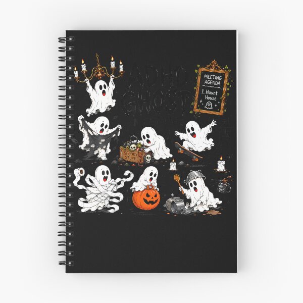 Item preview, Adhd Ghost Meeting Halloween Ghost Humor Spooky Chaos designed and sold by Chromatic-Cubes.
