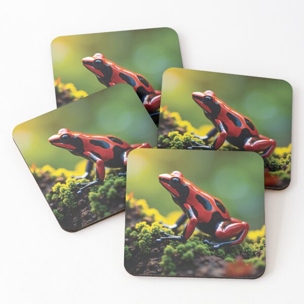 Item preview, Red Poison Dart Frog on Mossy Log designed and sold by VFXguy.