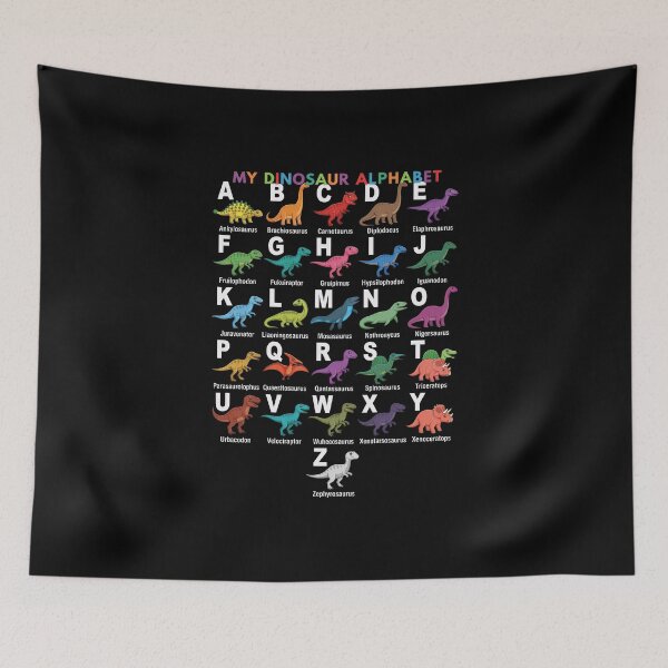 Item preview, Types of Dinosaurs Alphabet A-Z ABC Dino Identification designed and sold by gear-posters.