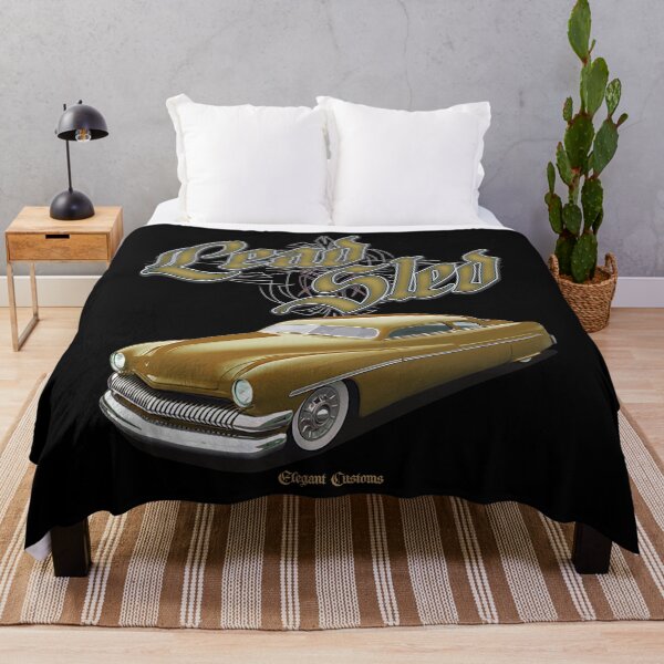 Item preview, 1951 Mercury Chopped Lead Sled Butter Scotch with text - Lowrider, Kustom, Hot Rod, Muscle Car designed and sold by Elegant Customs.