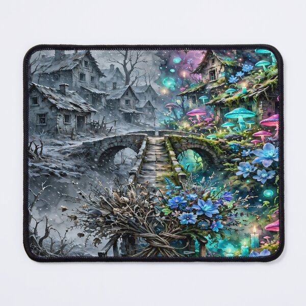 Item preview, Grey To Vibrant Afterlife Bridge Floral Art designed and sold by Myxcriative1.