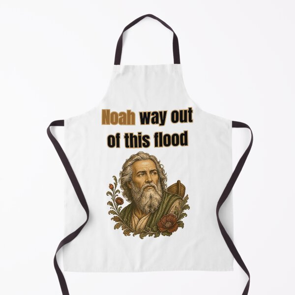 Item preview, Noah Way Out Of This Flood - Funny Noah's Ark Biblical Pun designed and sold by Neurospicy Trolls.