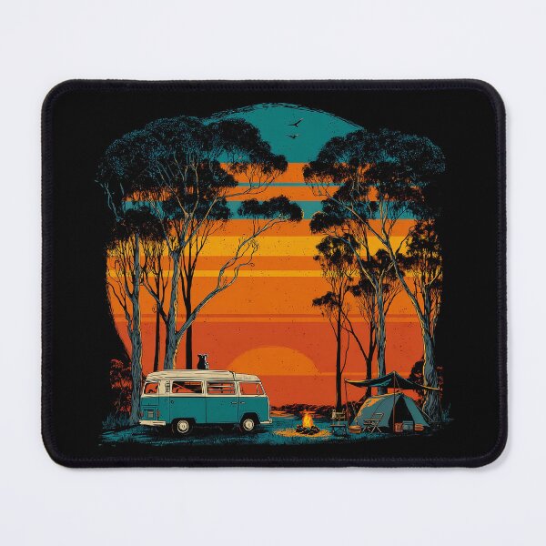 Item preview, Retro Australian Camping Koala Camper Sunset designed and sold by D-Oles-Mercher.