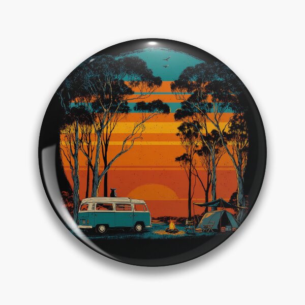 Item preview, Retro Australian Camping Koala Camper Sunset designed and sold by D-Oles-Mercher.