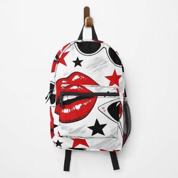 Item preview, Retro Red Lips & Sunglasses Pattern – Sweet Pop Art Style designed and sold by IMuDesigner.