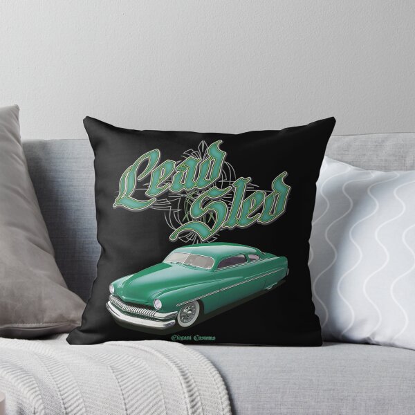 Item preview, 1951 Mercury Chopped Lead Sled Green with text - Lowrider, Kustom, Hot Rod, Muscle Car designed and sold by Elegant Customs.