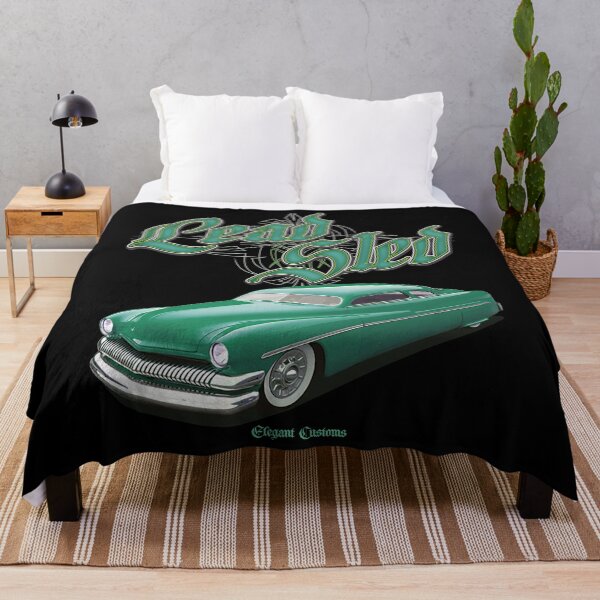 Item preview, 1951 Mercury Chopped Lead Sled Green with text - Lowrider, Kustom, Hot Rod, Muscle Car designed and sold by Elegant Customs.