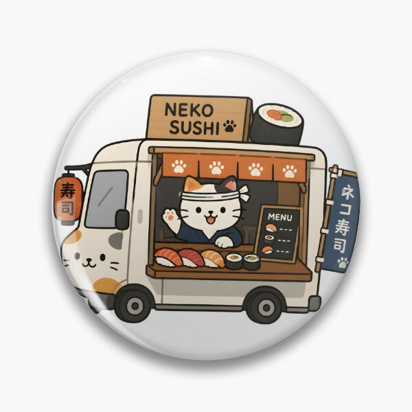 Item preview, Cute Cat Paw Selling Salmon Sushi designed and sold by Moonlight Gallery.
