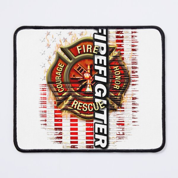 Item preview, Distressed USA Flag Firefighter Design Patriotic Tribute to Firefighters designed and sold by Acsend.