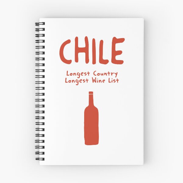 Item preview, Chile Wine Print – Longest Country Longest Wine List, Funny Design designed and sold by MarkedArtPrints.