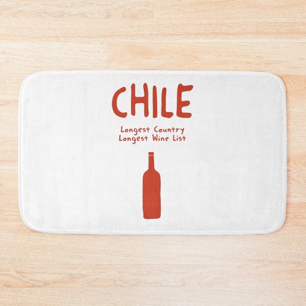 Item preview, Chile Wine Print – Longest Country Longest Wine List, Funny Design designed and sold by MarkedArtPrints.