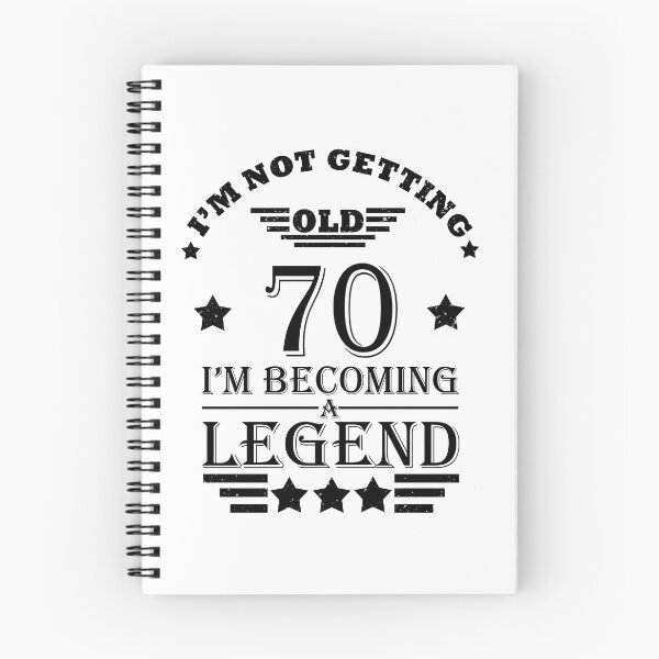 Item preview, I'm Not Getting Old I'm Becoming A Legend - Vintage 70 years old - 70th Birthday Party Gift designed and sold by Alexaltay.