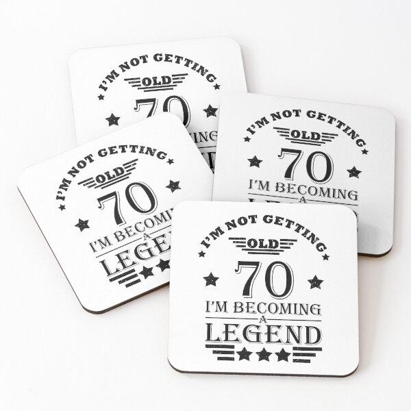 Item preview, I'm Not Getting Old I'm Becoming A Legend - Vintage 70 years old - 70th Birthday Party Gift designed and sold by Alexaltay.