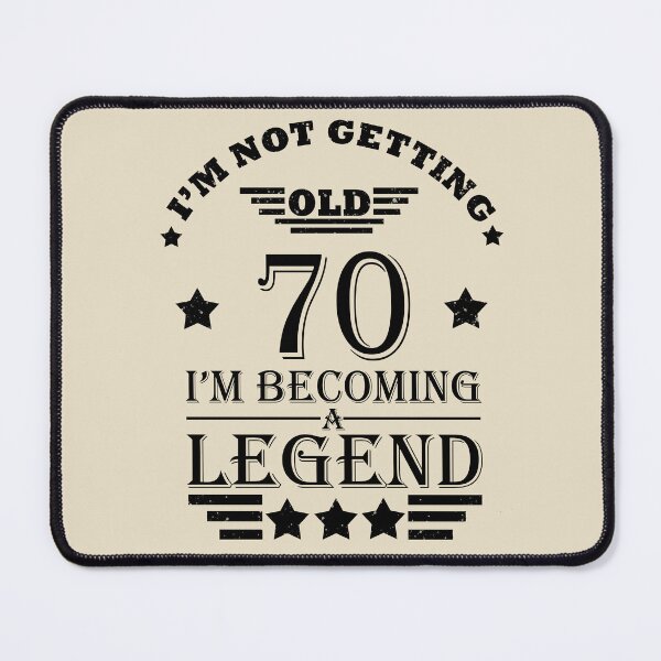 Item preview, I'm Not Getting Old I'm Becoming A Legend - Vintage 70 years old - 70th Birthday Party Gift designed and sold by Alexaltay.