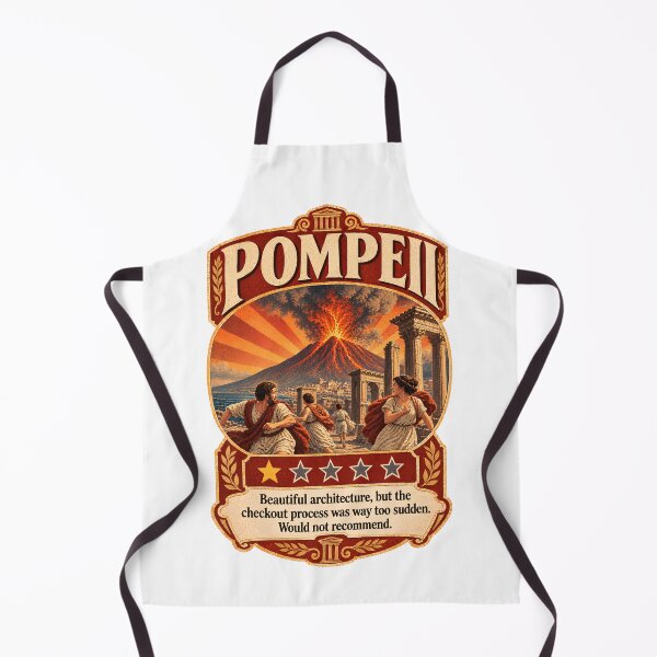 Item preview, Pompeii One Star Review - Funny History Vesuvius 79 AD History Dark Humor designed and sold by Neurospicy Trolls.