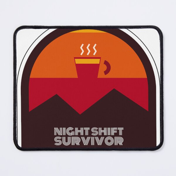 Item preview, Night Shift Survivor - Healthcare Sticker designed and sold by ClipCanvas.
