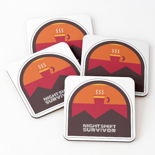 Item preview, Night Shift Survivor - Healthcare Sticker designed and sold by ClipCanvas.