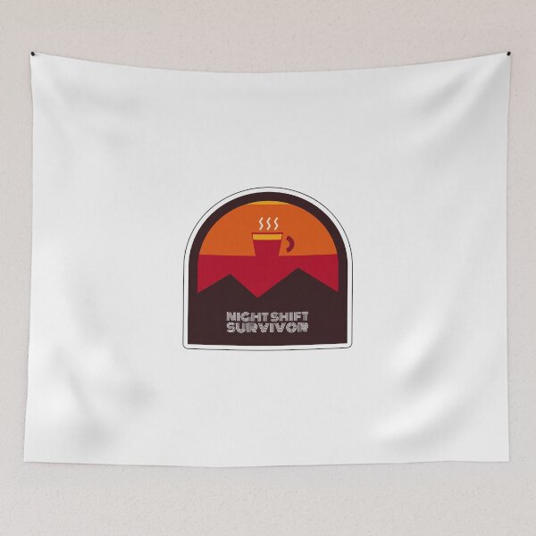 Item preview, Night Shift Survivor - Healthcare Sticker designed and sold by ClipCanvas.