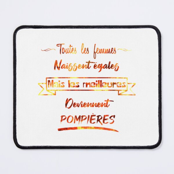 Item preview, The Best Women Become Firefighters - Inspirational French Design designed and sold by Acsend.