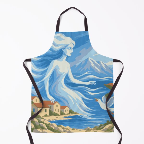 Artikelvorschau, Kunst der Tochter der Bura, Adriatische Küstenmotive, Mediterrane Frauenmotive, Kroatische Küstenmotive, Blaue Küstendekoration entworfen und verkauft von Studio pod Burom.
