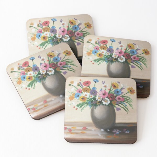 Item preview, Fragments of the Garden - Wildflower Still Life designed and sold by angelina-kristl.