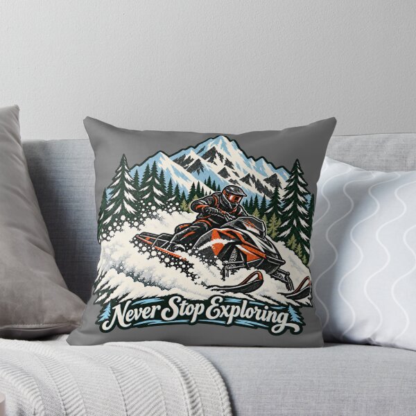Item preview, Never stop exploring snowmobile  designed and sold by randoprintco.