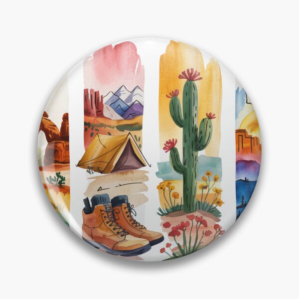 Item preview, Utah Red Rock Watercolor – Arches, Camping & Canyon designed and sold by Marie Gems.