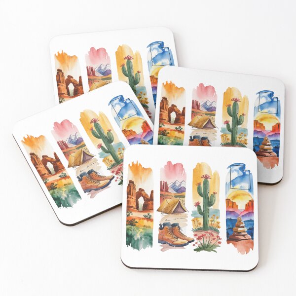 Item preview, Utah Red Rock Watercolor – Arches, Camping & Canyon designed and sold by Marie Gems.