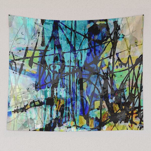 Item preview, Blue Abstract Art designed and sold by ViaARTfactory.