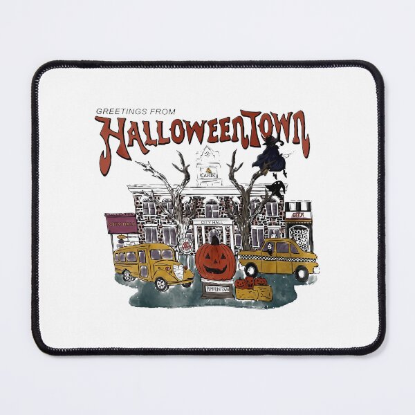 Item preview, Greetings From Halloweentown - Pumpkin - Bus - Taxi - Witch designed and sold by theandroidvivz.