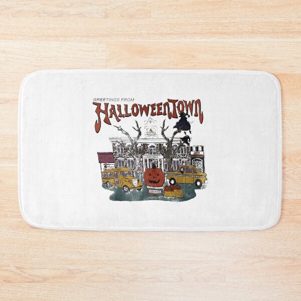 Item preview, Greetings From Halloweentown - Pumpkin - Bus - Taxi - Witch designed and sold by theandroidvivz.