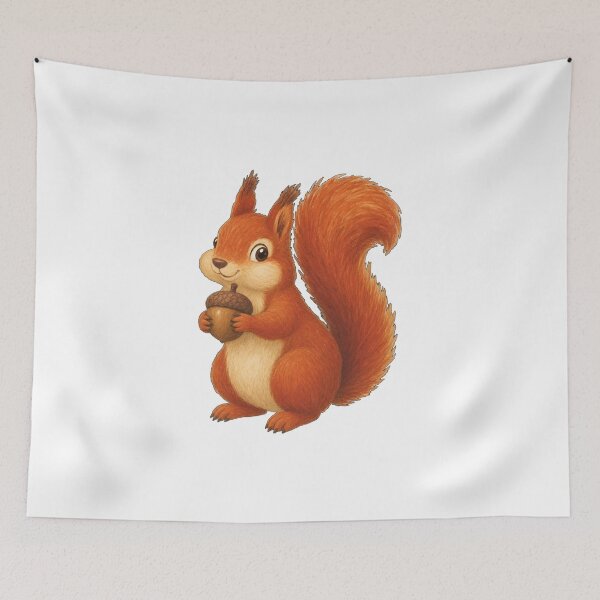 Item preview, Cute Red Squirrel Acorn designed and sold by STOXT.