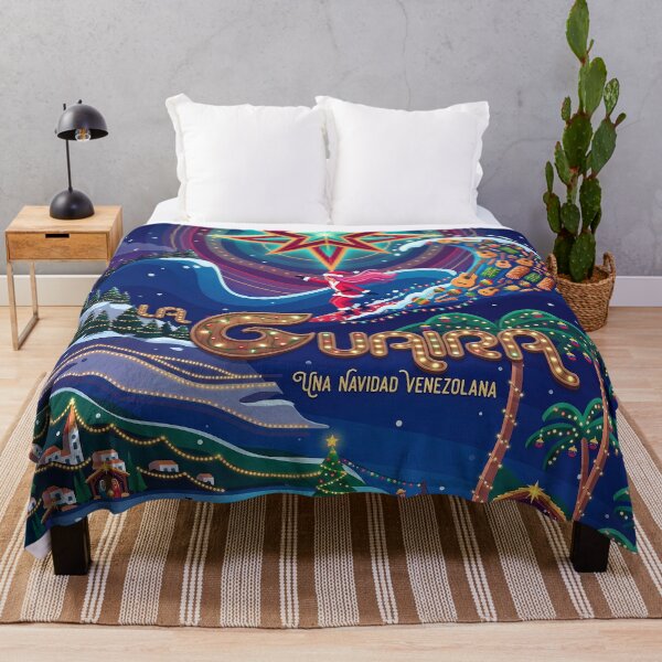 Item preview, Tropical Christmas Venezuela - La Guaira Surf & Gaitas Festive Art designed and sold by keythxctrs.