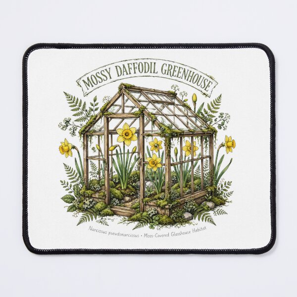 Item preview, Mossy Daffodil Greenhouse Flower Sticker designed and sold by RareBotanical .