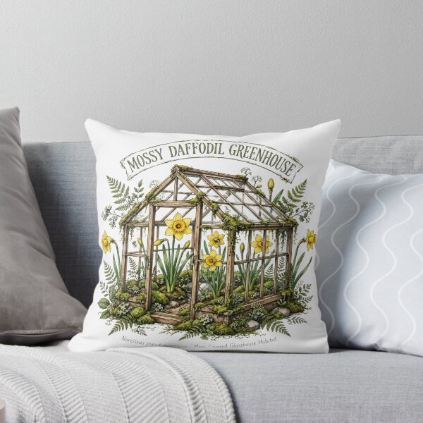 Item preview, Mossy Daffodil Greenhouse Flower Sticker designed and sold by RareBotanical .