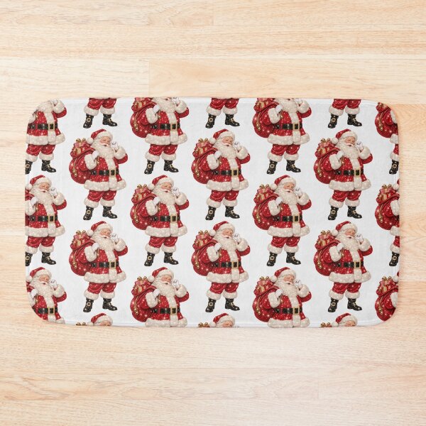 Item preview, Glittering Winking Santa with Gifts designed and sold by MIRANDA CREATIVE.