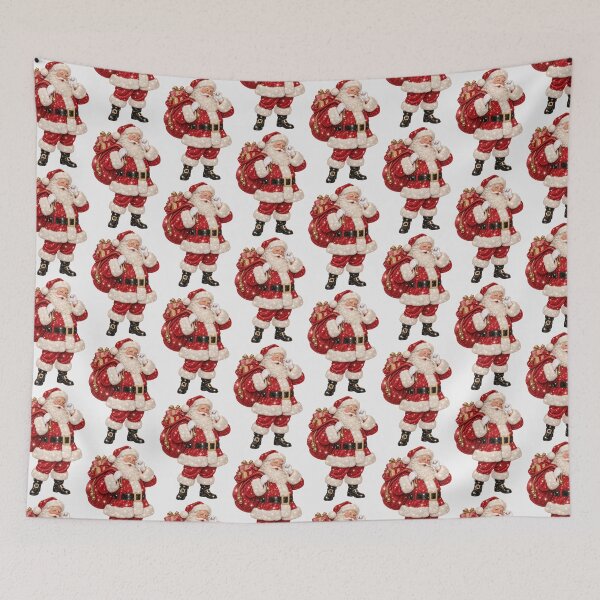 Item preview, Glittering Winking Santa with Gifts designed and sold by MIRANDA CREATIVE.