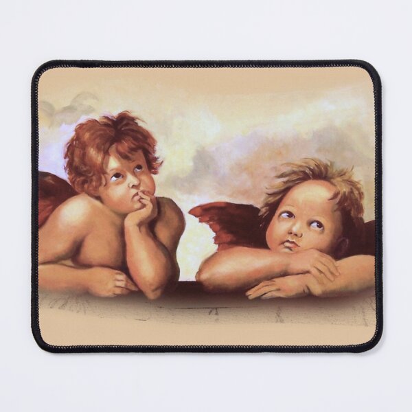Item preview, After Raphael: Two Angel Cherubs, Famous Renaissance Painting Copy designed and sold by JoyfulWhimsy.