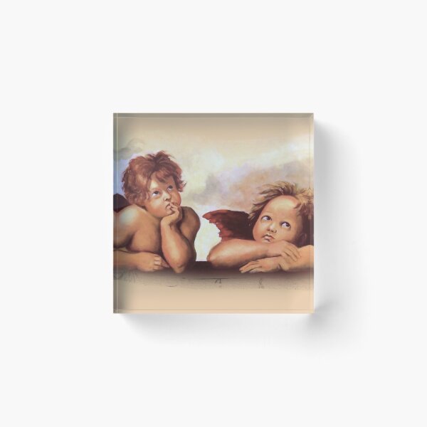 Item preview, After Raphael: Two Angel Cherubs, Famous Renaissance Painting Copy designed and sold by JoyfulWhimsy.