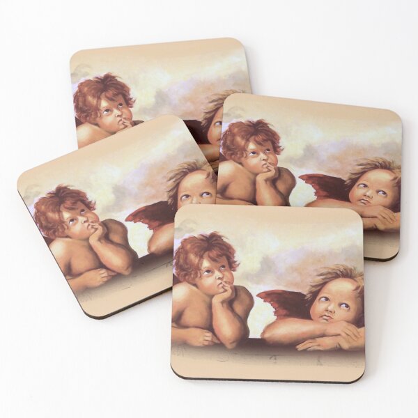 Item preview, After Raphael: Two Angel Cherubs, Famous Renaissance Painting Copy designed and sold by JoyfulWhimsy.